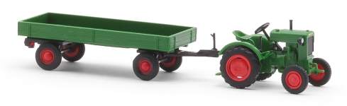 Busch 54102 - H0 - Deutz F1M 414 mit Anhänger